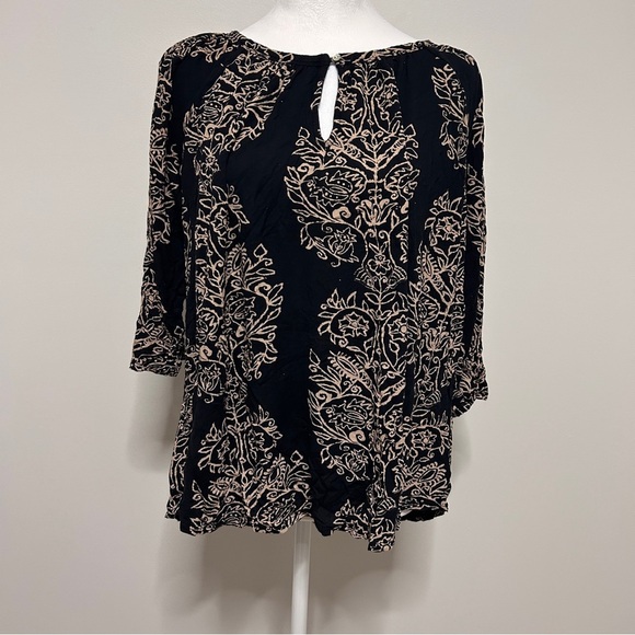 Lucky Brand Tops - Lucky Brand 2XL/2G Boho Paisley  Flowy 3/4 Length Sleeve lightweight Blouse
